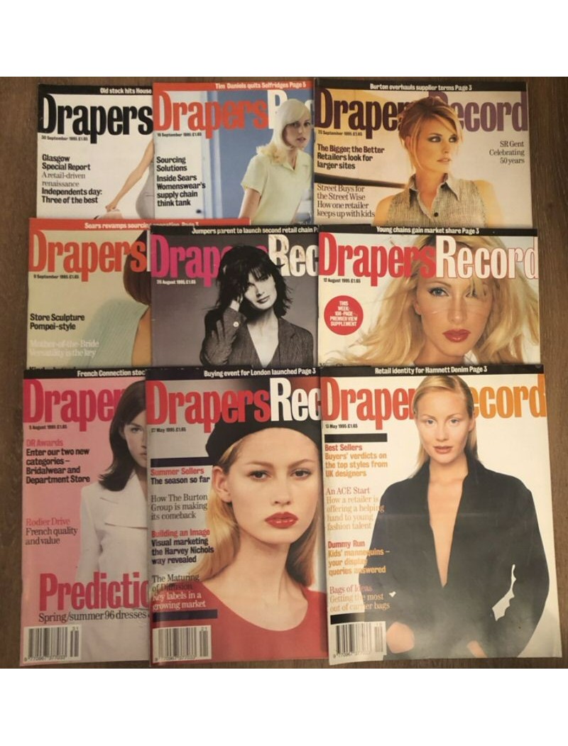 Drapers Record Fashion Magazine - 9 copies Drapers Record Fashion Magazine - 9 copies