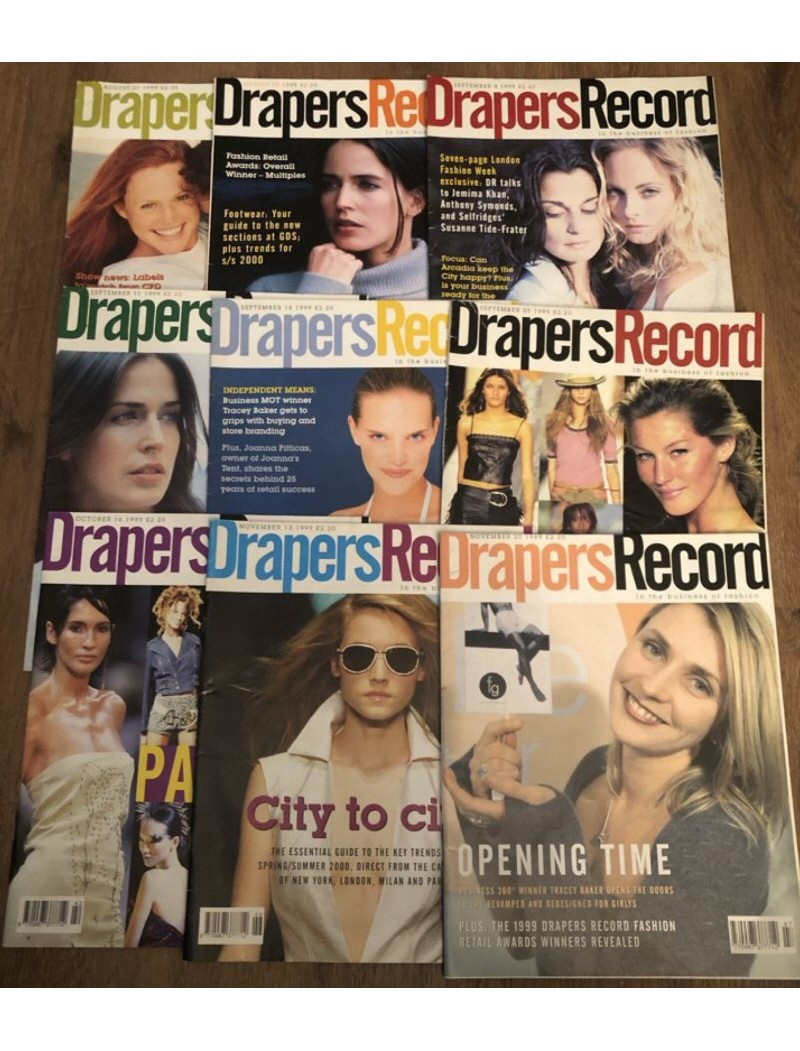 Drapers Record Fashion Magazine - 9 copies Drapers Record Fashion Magazine - 9 copies