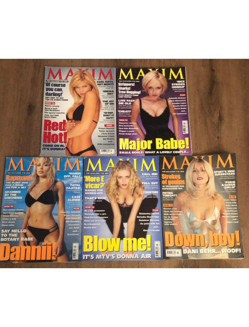 Maxim Magazine x 5 issues 1998 - Lot 4