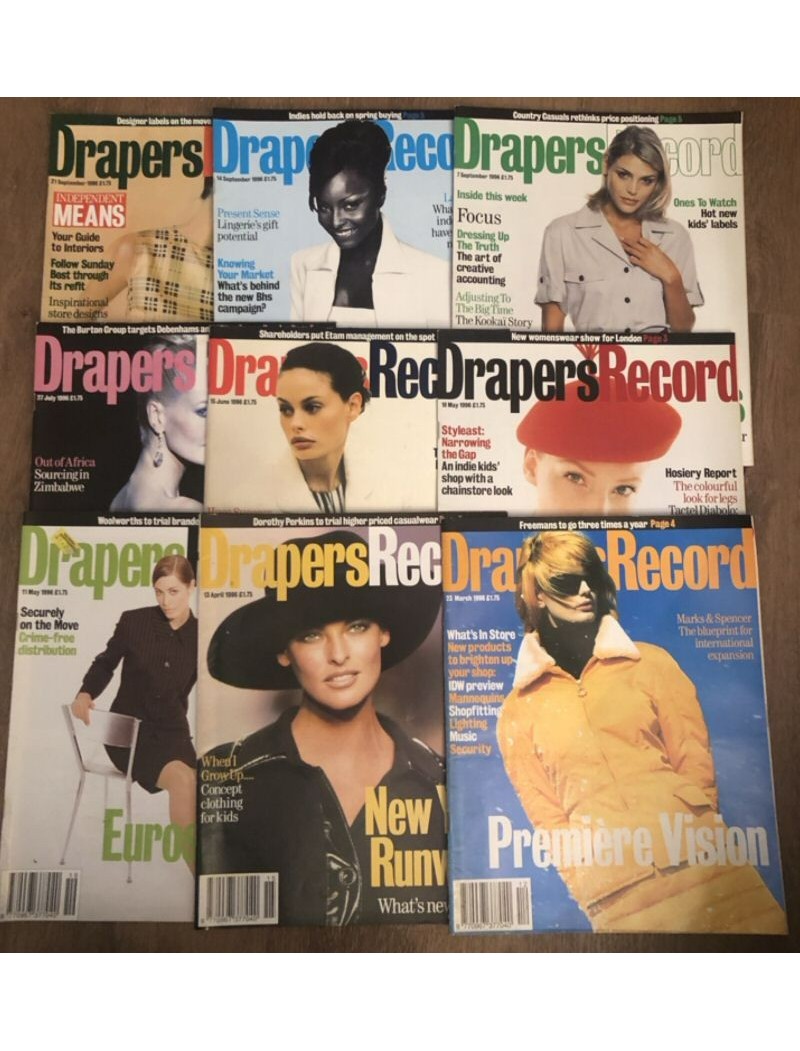 Drapers Record Fashion Magazine - 10 copies - Lot 5 Drapers Record Fashion Magazine - 10 copies - Lot 5