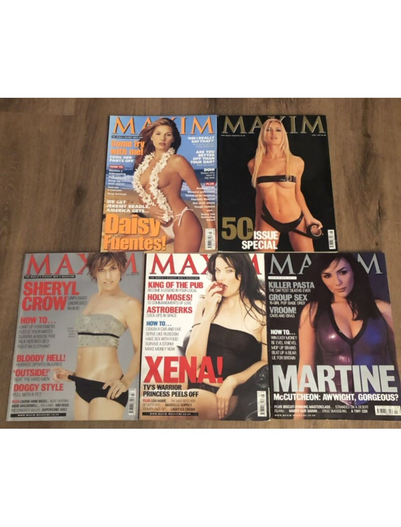 Maxim Magazine x 5 issues 1999 - Lot 6 Maxim Magazine x 5 issues 1999 - Lot 6