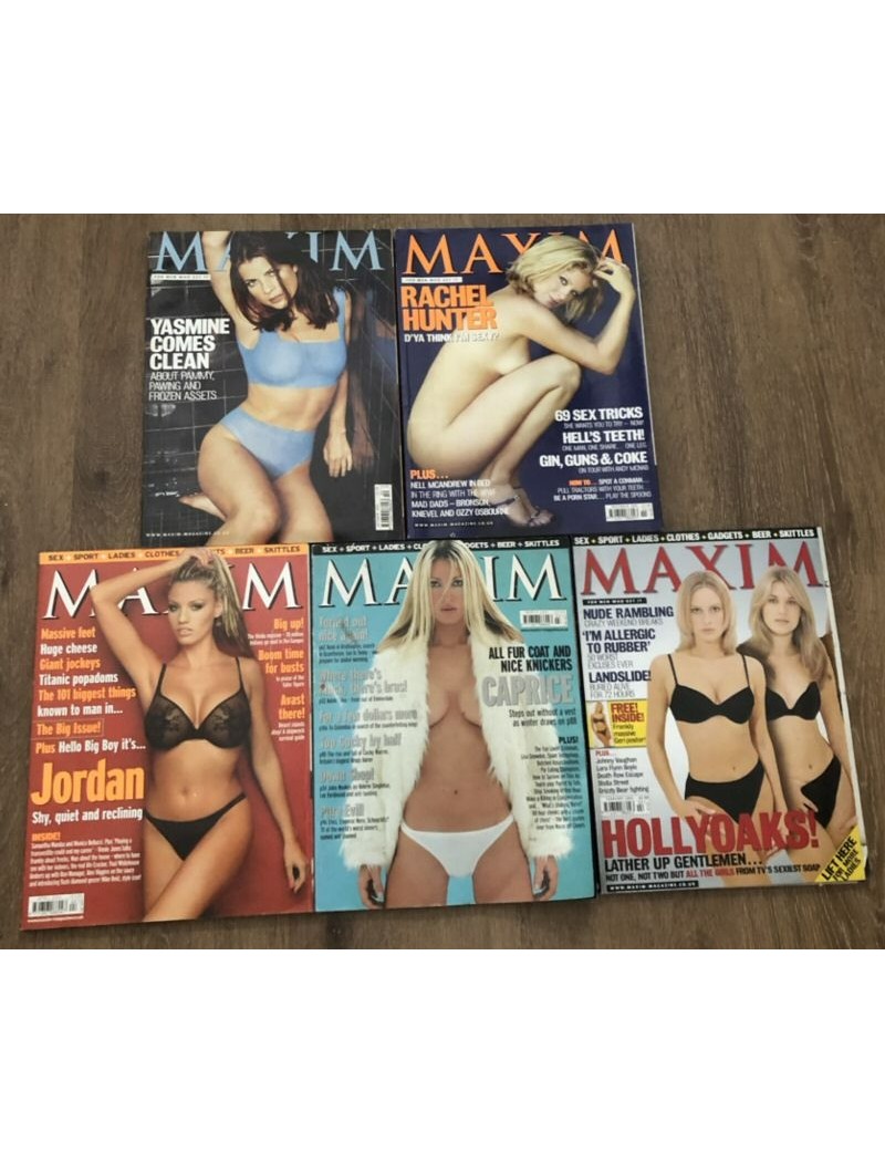 Maxim Magazine x 5 issues 1999 2000 2001 - Lot 7