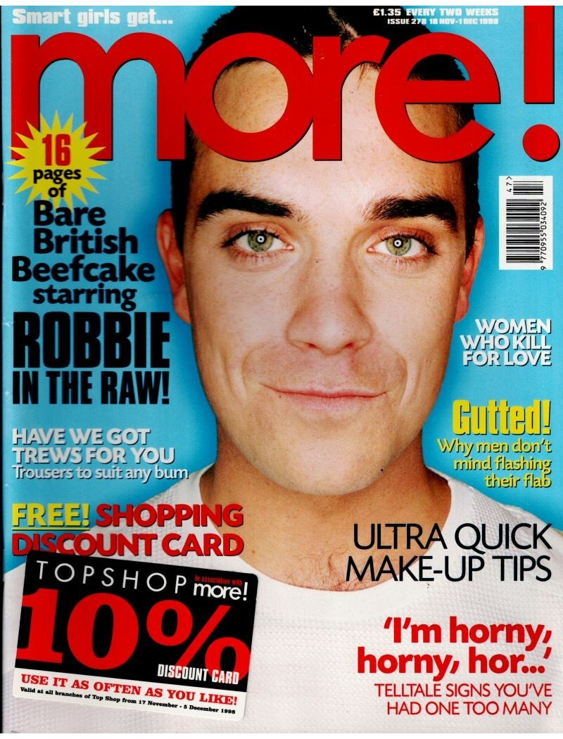 More Magazine - 278 - 18th November 1999 Robbie Williams