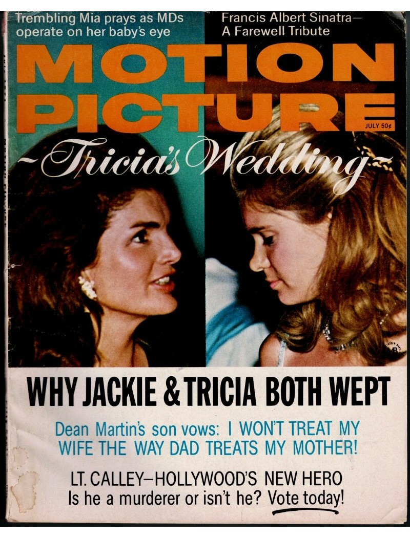 Motion Picture Magazine July 1971 Frank Sinatra Mia Farrow Olivia Hussey Sophia Loren Ann Margret
