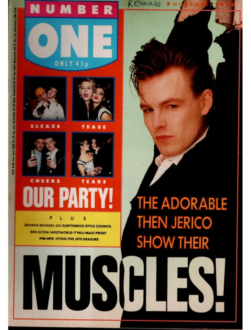 Number One Magazine 7th November 1987 Then Jerico George Michael Eurtyhmics 
