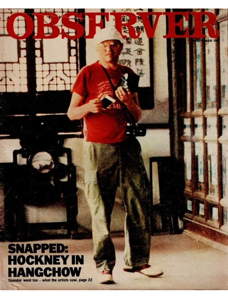 Observer Magazine 31st October 1982 Gdansk David Hockney Salman Rushdie Ian McKellen Janet Baker