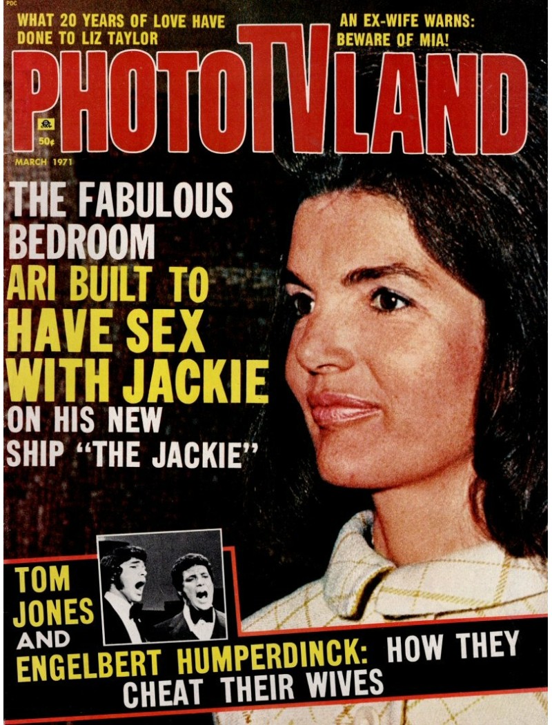 Photo TV Land Magazine March 1971 Ali MacGraw Tom Jones Jackie Onassis Mia Farrow Barbra Streisand