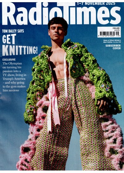 Radio Times Magazine 1st November 2025 Tom Daley Radio Times Magazine 1st November 2025 Tom Daley