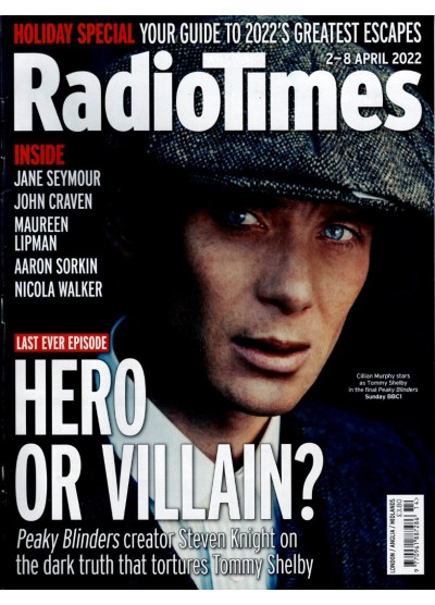 Radio Times Magazine 2nd April 2022 Peaky Blinders