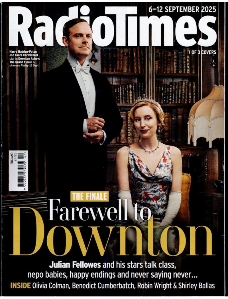 Radio Times 6th September 2025 Downton Abbey Finale Cover 1 Laura Carmichael