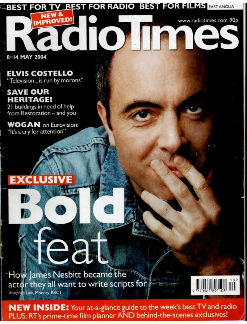 Radio Times Magazine 8th May 2004 James Nesbitt