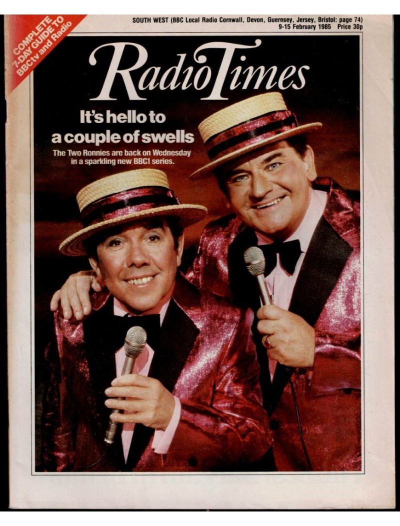 Radio Times Magazine 9th February 1985 The Two Ronnies