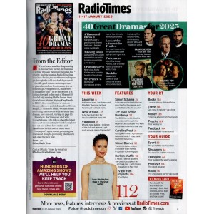 Radio Times Magazine 11th Januay 2025