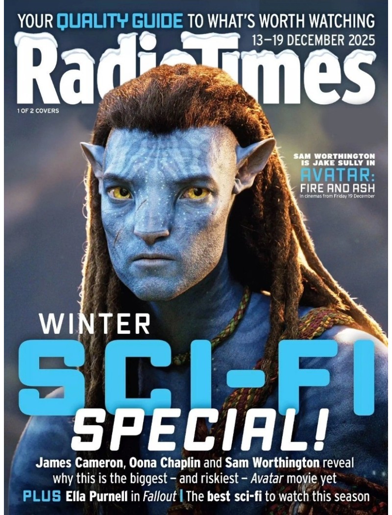 Radio Times Magazine 13th December 2025 - Cover 2 Sam Worthington