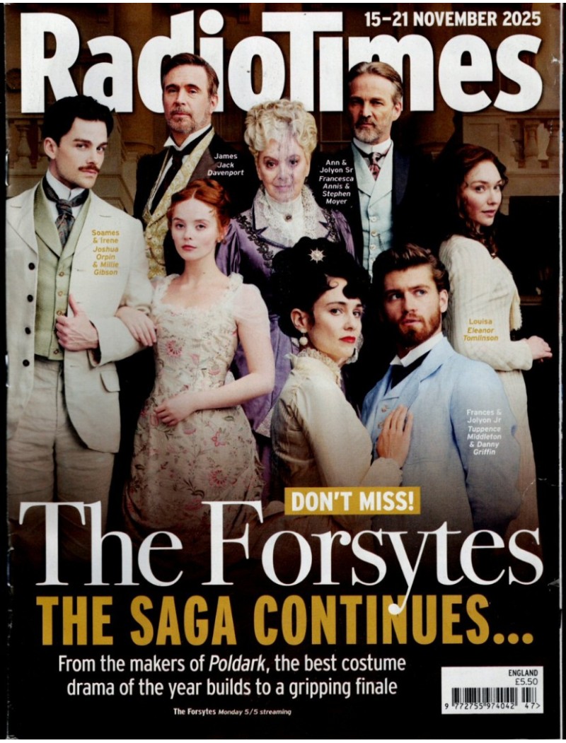 Radio Times Magazine 15th November 2025 The Forstyes