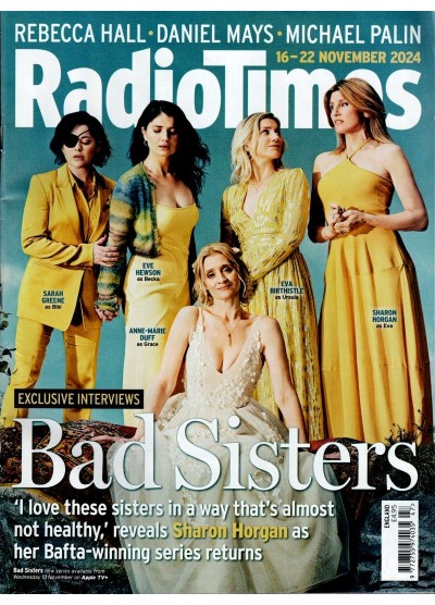 Radio Times Magazine 16th November 2024 Bad Sisters Sharon Horgan