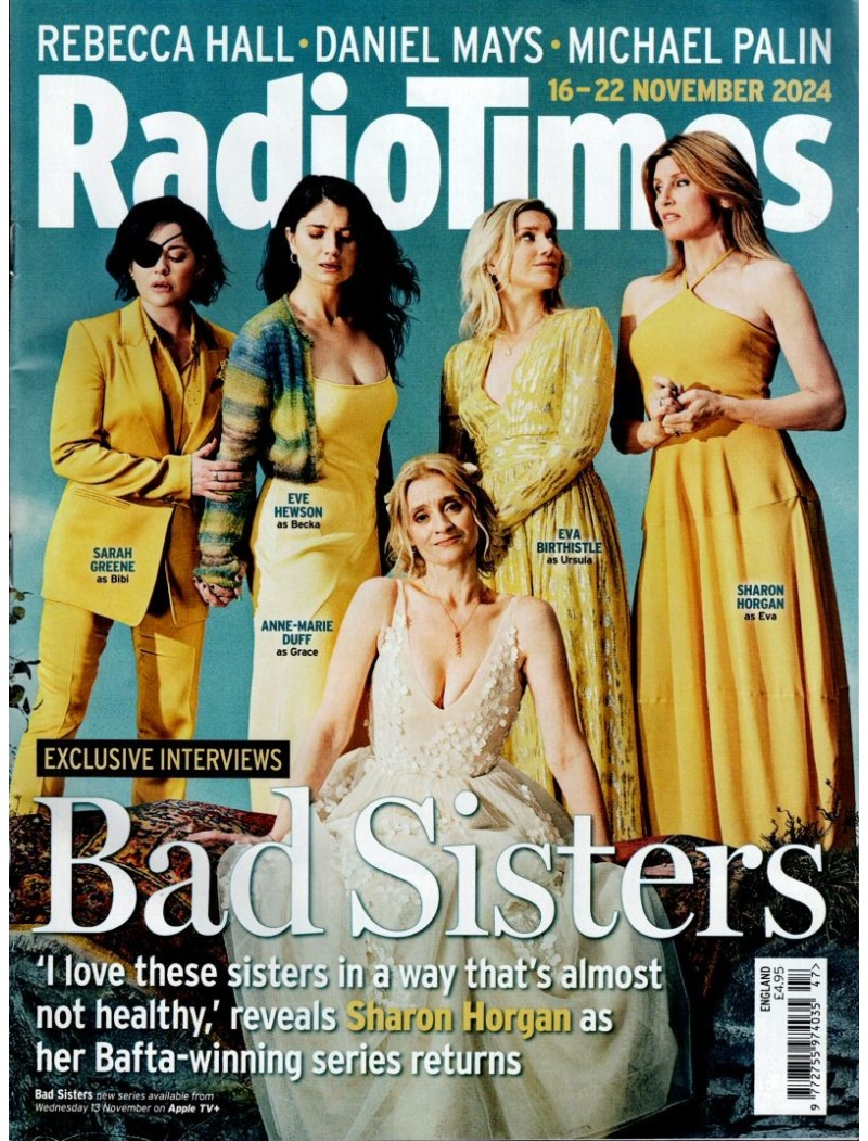 Radio Times Magazine 16th November 2024 Bad Sisters Sharon Horgan