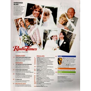 Radio Times Magazine 24th February 2001 Martin Kemp & Tamzin Outhwaite