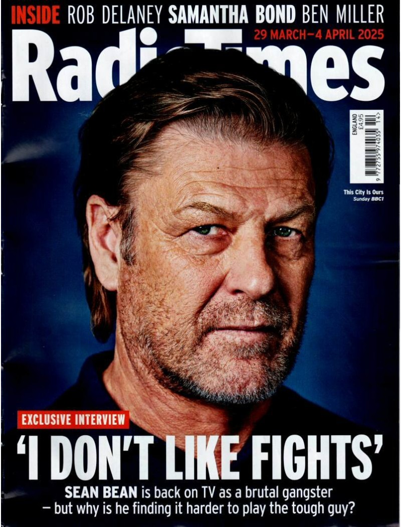Radio Times Magazine 29th March 2025 Sean Bean