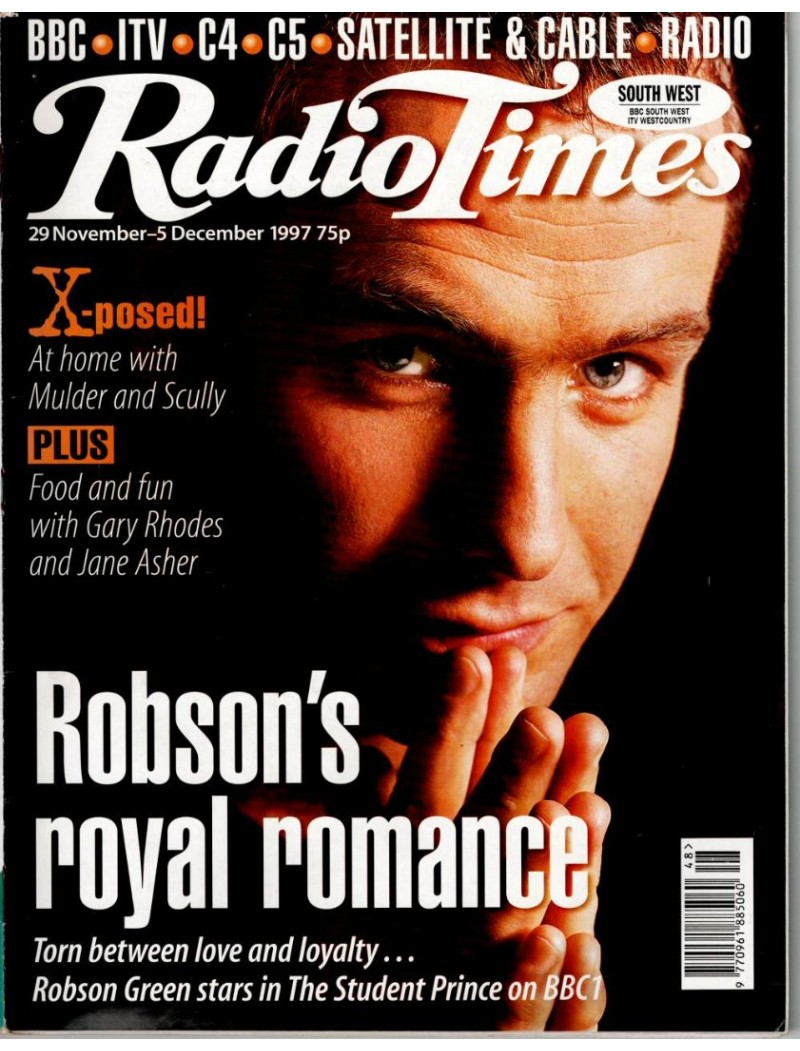 Radio Times Magazine 29th November 1997 Robson Green