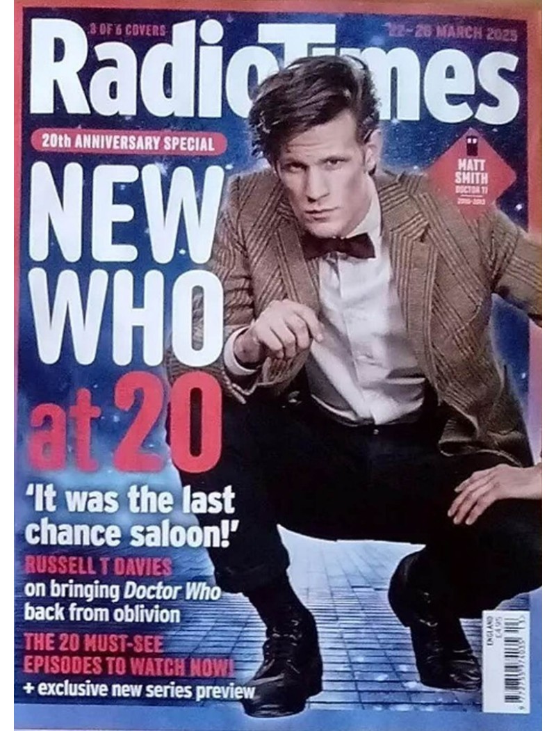 Radio Times Magazine 22nd March 2025 Matt Smith Cover 3 of 6