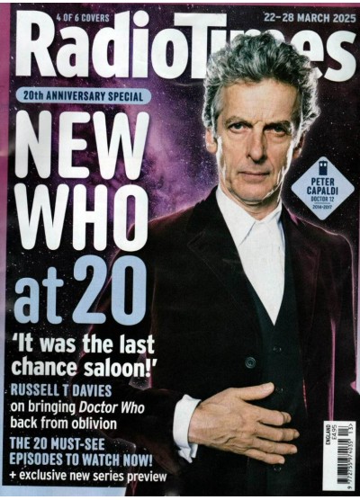 Radio Times Magazine 22nd March 2025 Peter Capaldi Cover 4 of 6