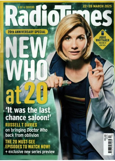 Radio Times Magazine 22nd March 2025 Jodie Whittaker Cover 5 of 6