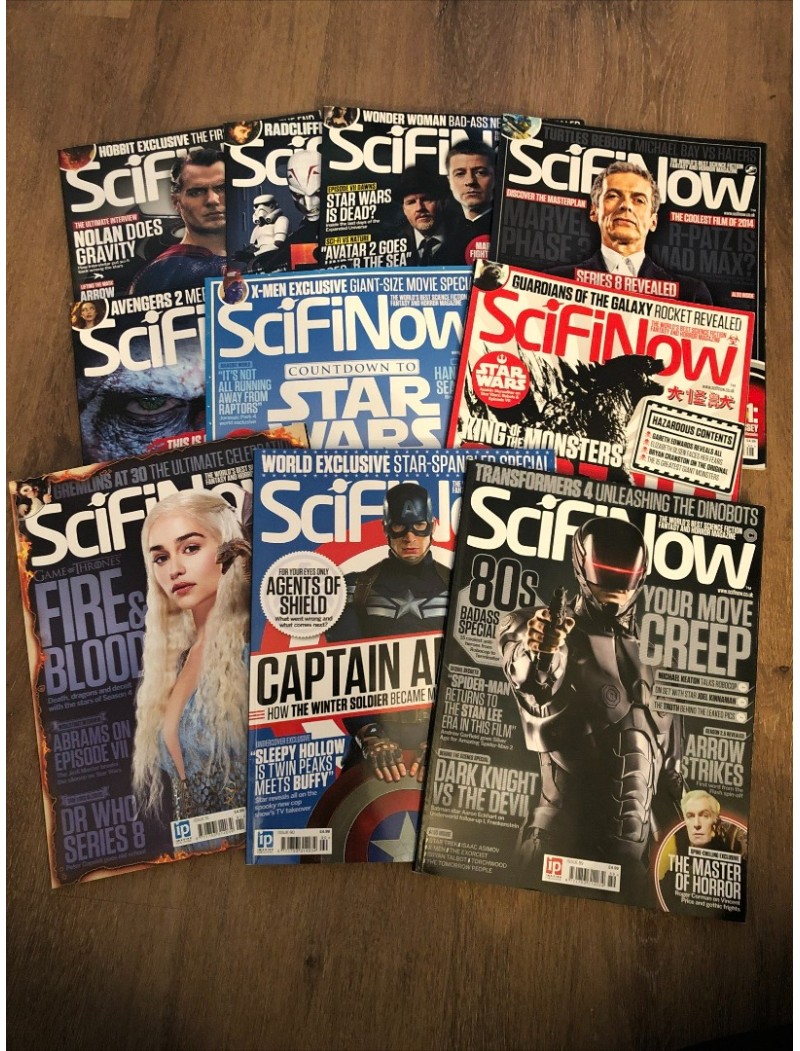 10 x SciFiNow Magazine #89 - 99 TV Movie Job Lot Star Wars Superman Doctor Who Godzilla
