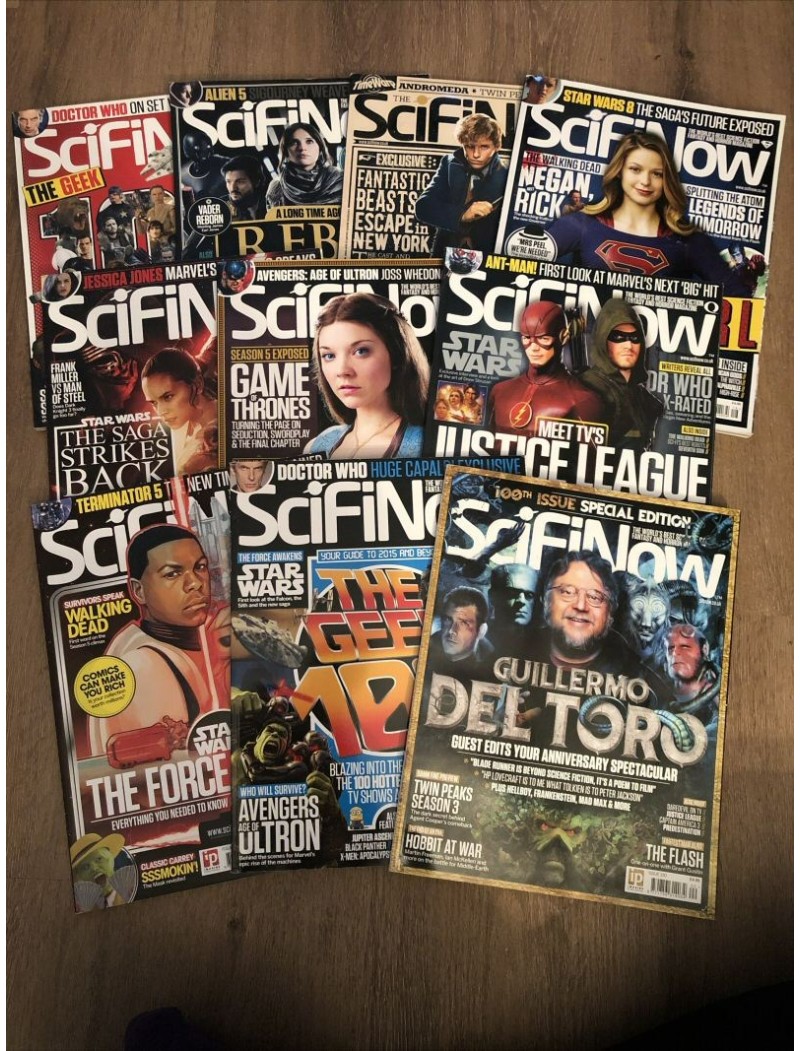 10 x Sci-Fi Now #100-127 TV Movie Job Lot  Star Wars Fantastic Beasts Supergirl