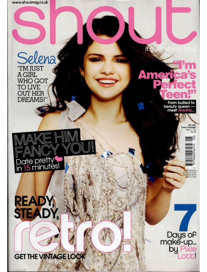 Shout Magazine 2nd February 2011 Selena Gomez Shout Magazine 2nd February 2011 Selena Gomez