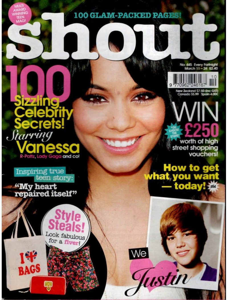 Shout Magazine 11th March 2010 Vanessa Shout Magazine 11th March 2010 Vanessa