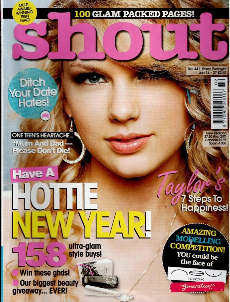 Shout Magazine 14th January 2010 Taylor Swift Danny Miller The Blackouts Sean Smith Shout Magazine 14th January 2010 Taylor Swift Danny Miller The Blackouts Sean Smith