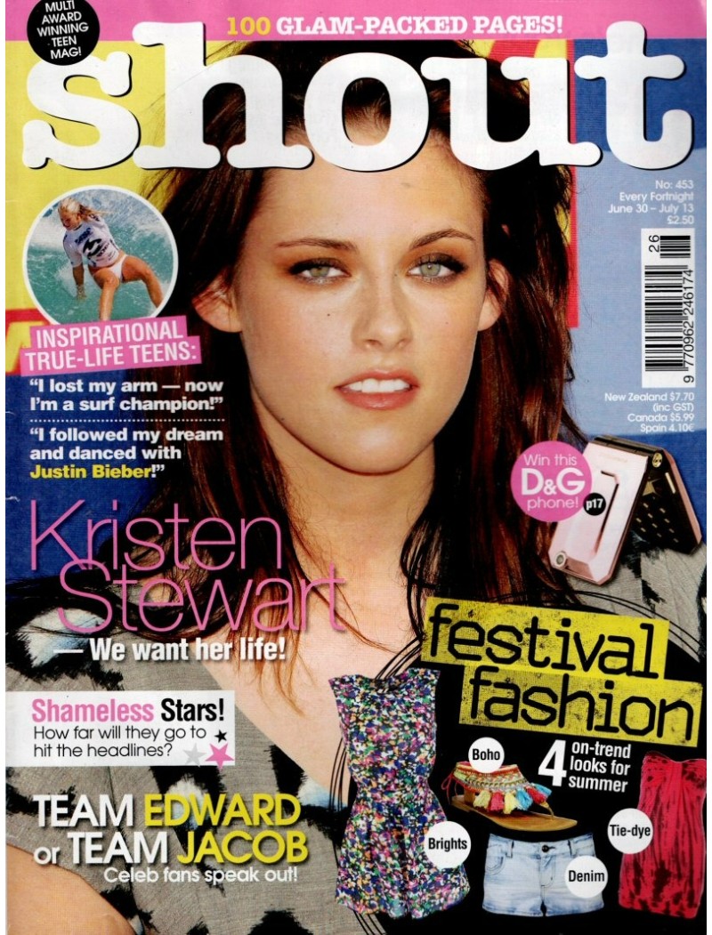 Shout Magazine 30th June 2010 Kristen Stewart Katie Sutherland Shout Magazine 30th June 2010 Kristen Stewart Katie Sutherland
