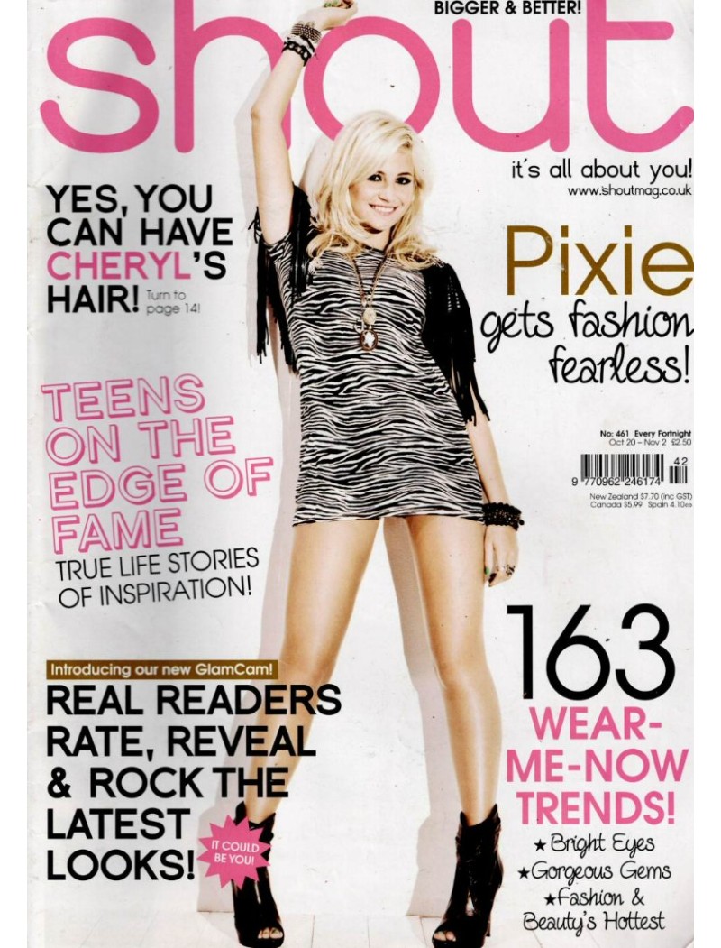 Shout Magazine 20th October 2010 Pixie Lott Shout Magazine 20th October 2010 Pixie Lott