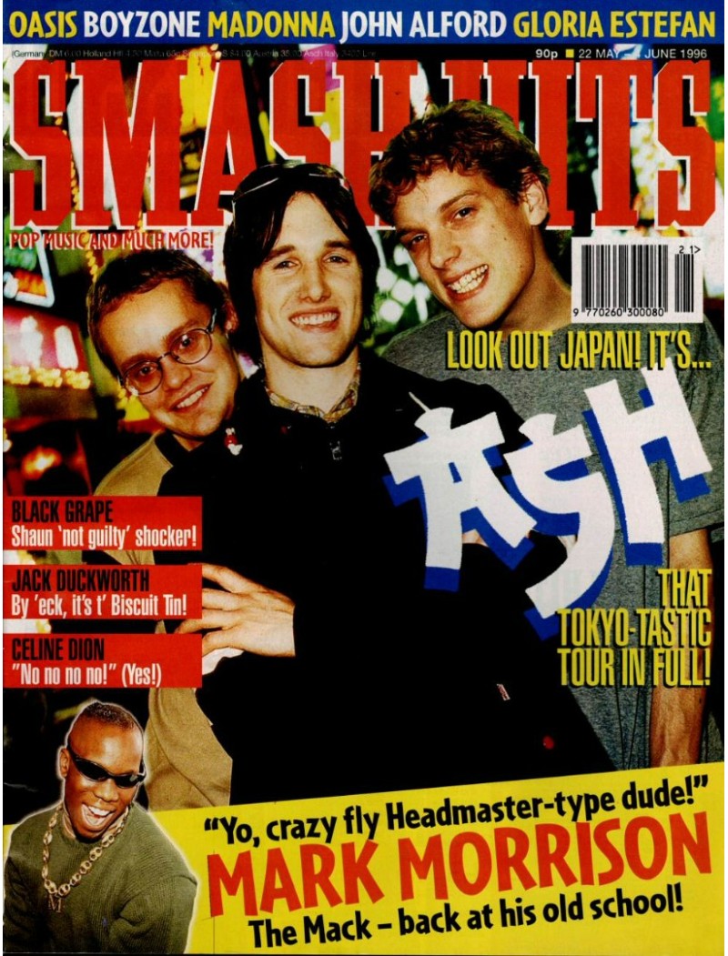 Smash Hits Magazine 22nd May 1996 Smash Hits Magazine 22nd May 1996