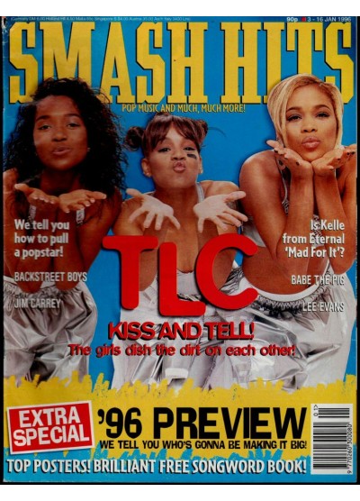 Smash Hits Magazine 3rd January 1996 TLC