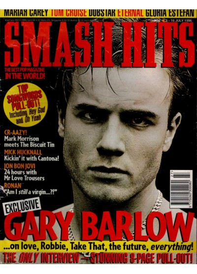 Smash Hits Magazine 3rd July 1996 Gary Barlow