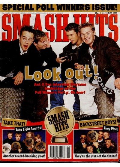 Smash Hits Magazine 6th December 1995 Smash Hits Magazine 6th December 1995