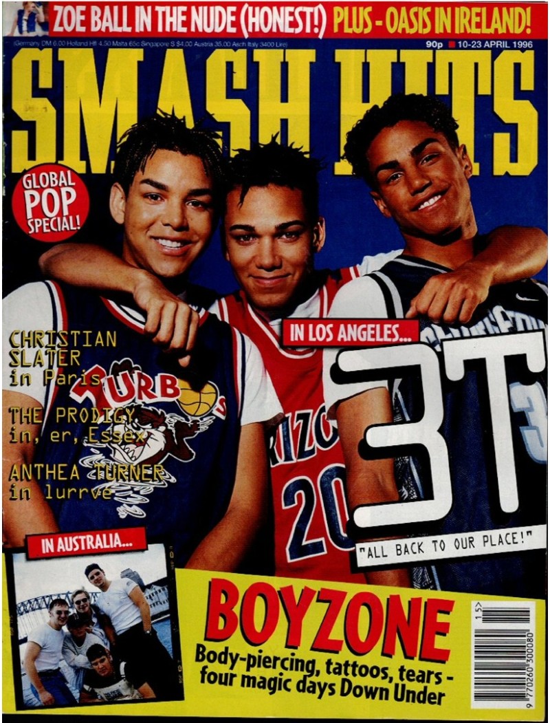 Smash Hits Magazine 10th April 1996
