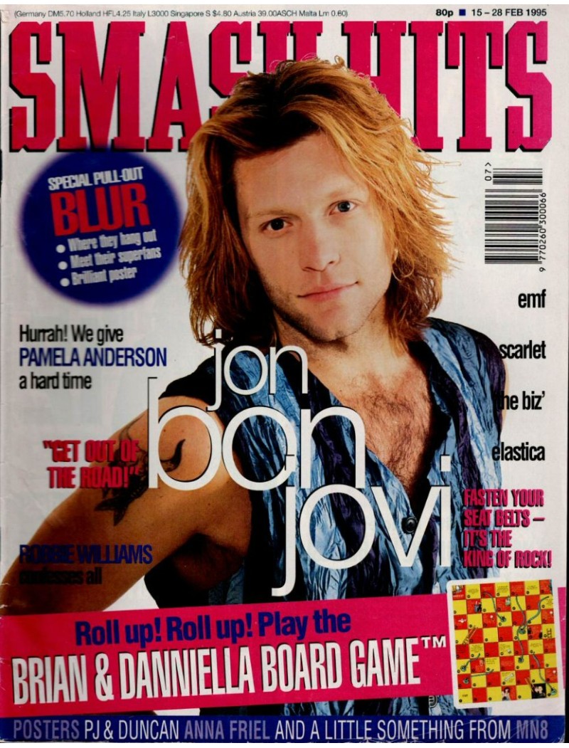 Smash Hits Magazine 15th February 1995 Smash Hits Magazine 15th February 1995
