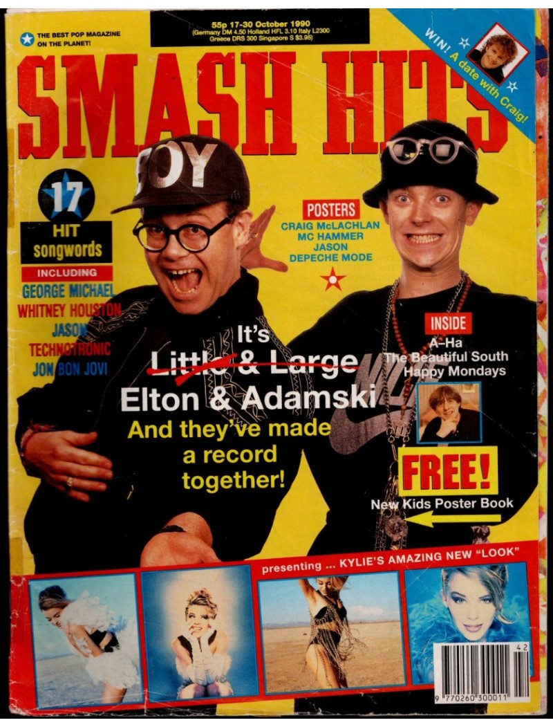 Smash Hits Magazine 17th October 1990