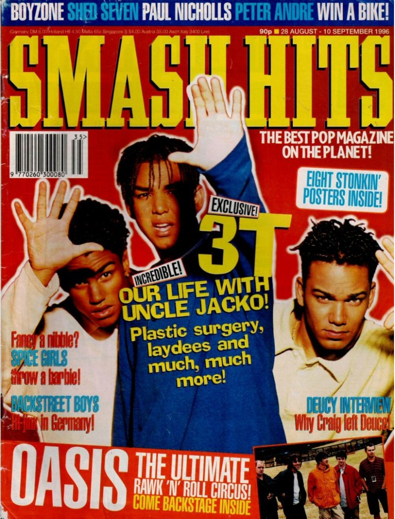 Smash Hits Magazine 28th August 1996