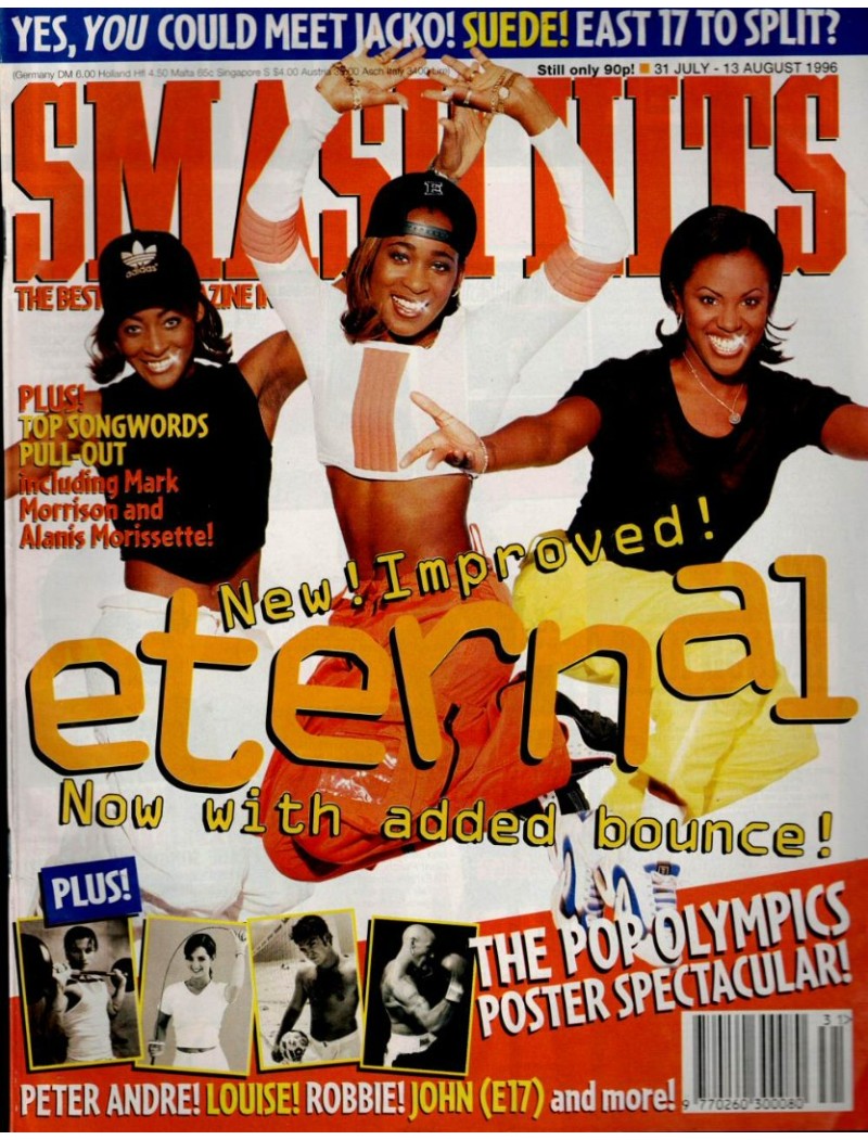 Smash Hits Magazine 31st July 1996 Eternal Smash Hits Magazine 31st July 1996 Eternal