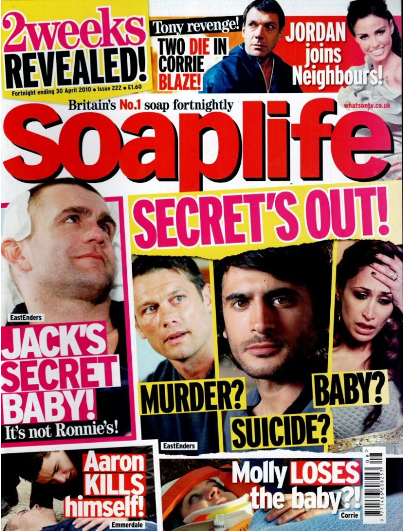 Soaplife Magazine Issue 222 30th April 2010