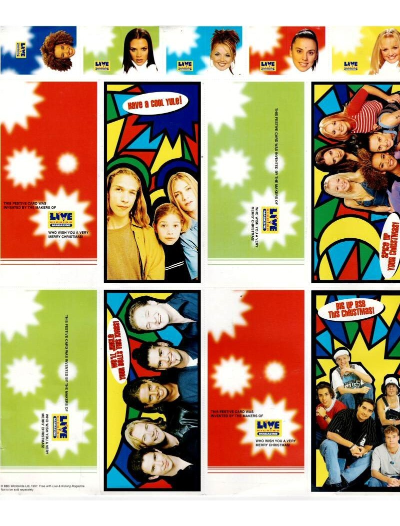 Spice Girls Gift Tags & Pop Christmas cards Spice Girls / Boyzone / Hanson / Backstreet Boys Spice Girls Gift Tags & Pop Christmas cards Spice Girls / Boyzone / Hanson / Backstreet Boys