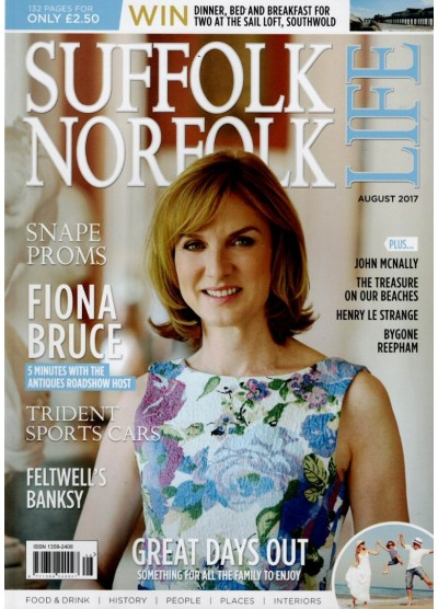 Suffolk & Norfolk Life August 2017 Fiona Bruce