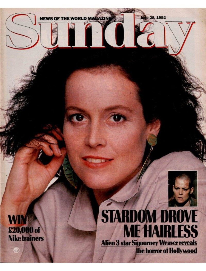 Sunday Magazine 28th June 1992 Sigourney Weaver Sunday Magazine 28th June 1992 Sigourney Weaver