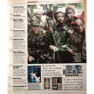 Sunday Times Magazine 1st April 2001