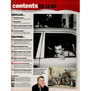 Sunday Times Magazine 3rd November 2006
