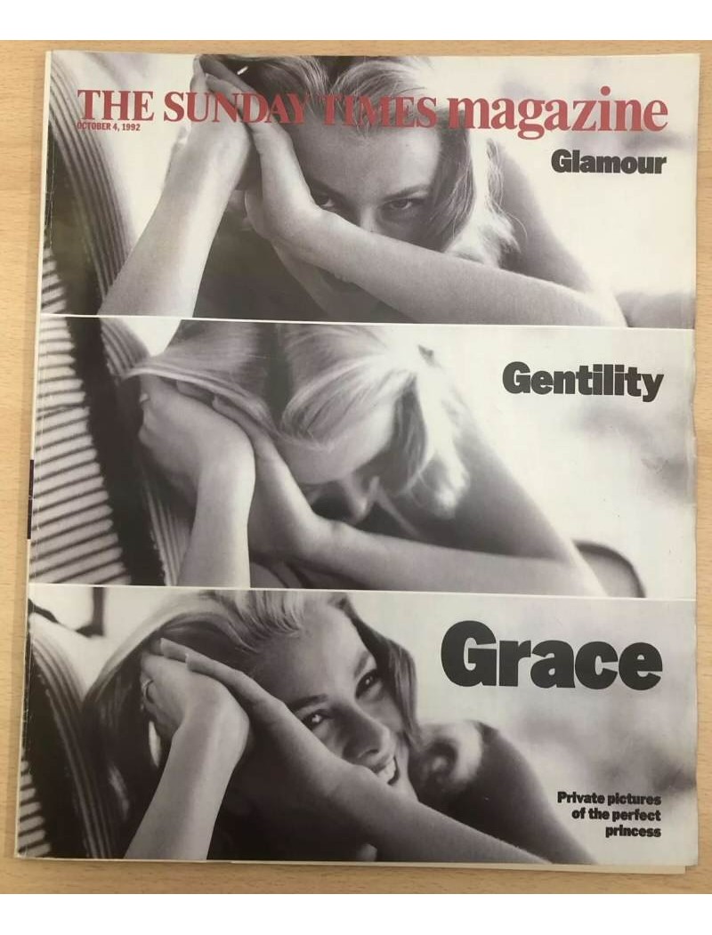 Sunday Times Magazine 4th October 1992 Grace Kelly